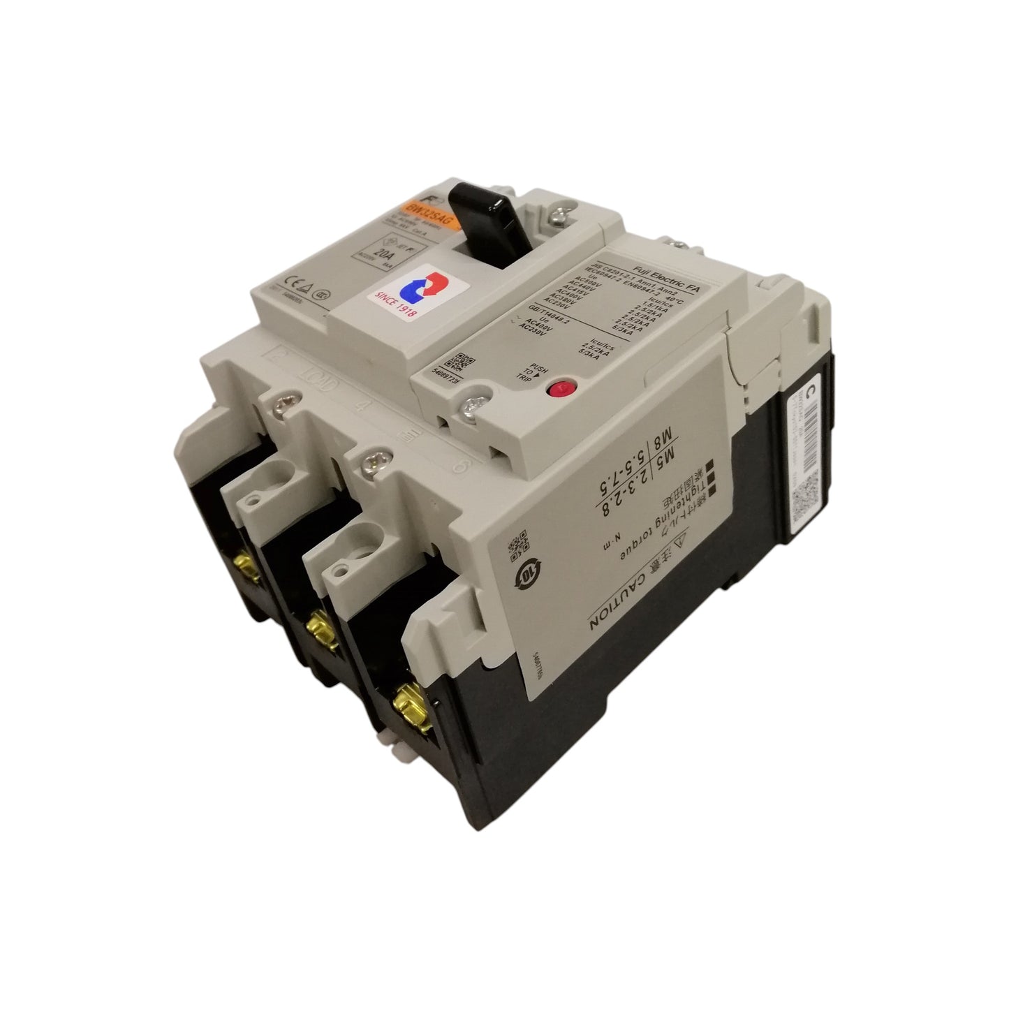 Fuji MCCB Molded Case Circuit Breaker BW32SAG-CE 20A 3Pole II