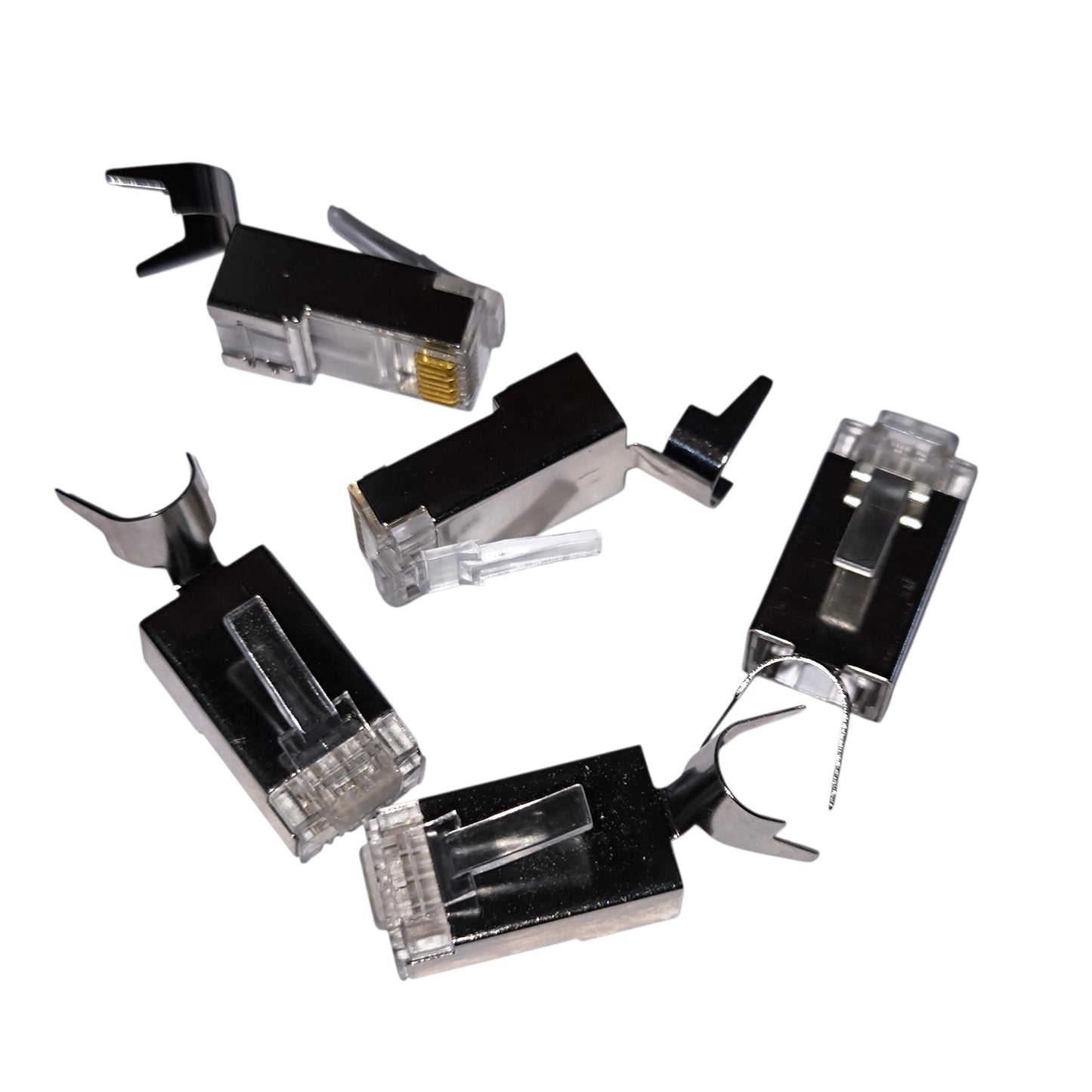 AMP CAT 7 RJ45 Connector Shielded Metal (5PCS) Per Order