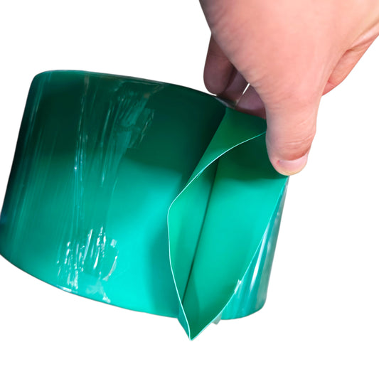 Heat Shrinkable Tube 80mm Green 1 Meter Per Order 125 Degrees Celsius 2:1 Ratio 1000V Insulation 25 Meters Per Roll