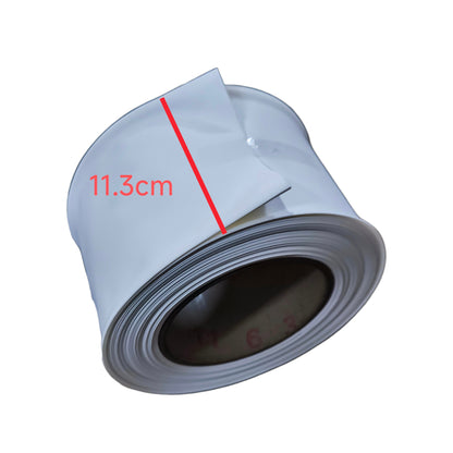 Heat Shrinkable Tube 70mm White 1 Meter Per Order 125 Degrees Celsius 2:1 Ratio 1000V Insulation 25 Meters Per Roll
