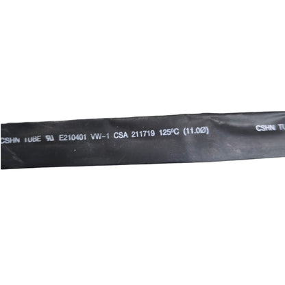 Heat Shrinkable Tube 11mm Black 2:1 Ratio 1 Meter Per Order