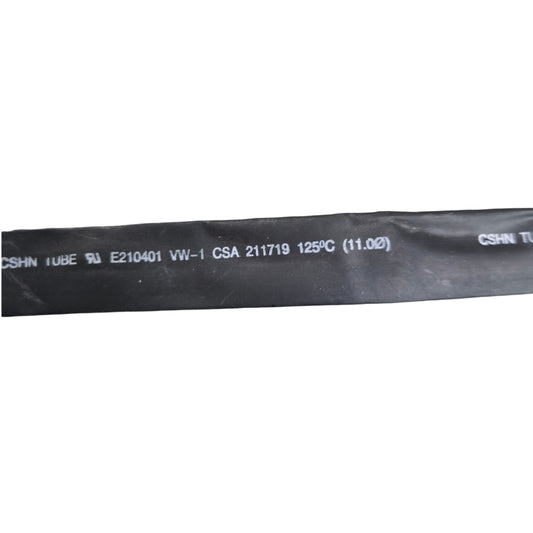 Heat Shrinkable Tube 11mm Black 2:1 Ratio 1 Meter Per Order