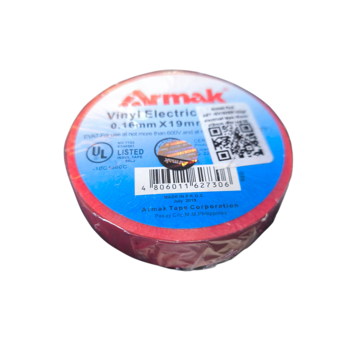 Armak Electrical Tape 16 Yards Available in White, Yellow, Blue, Green Red and Black
