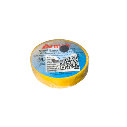 Armak Electrical Tape 16 Yards Available in White, Yellow, Blue, Green Red and Black