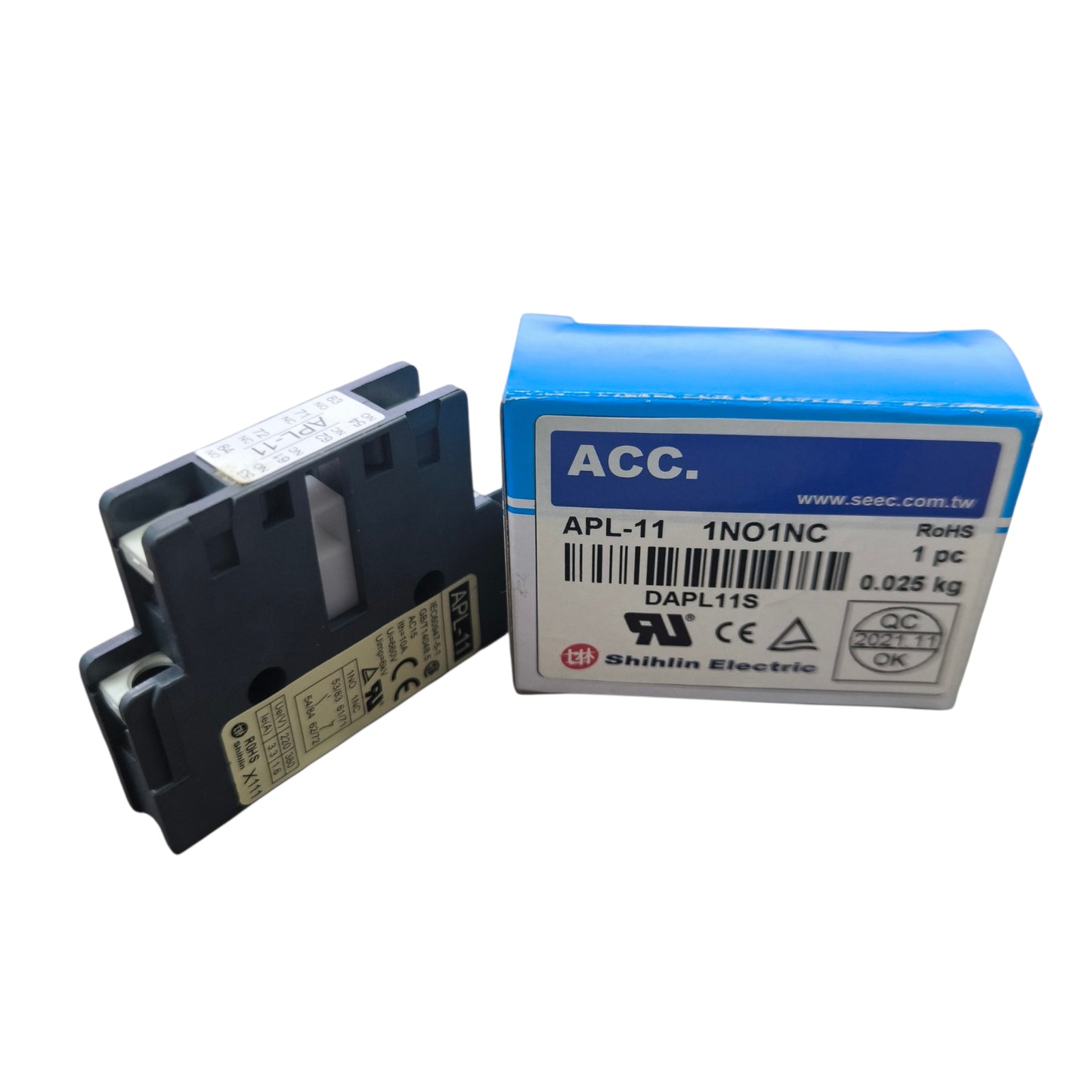 Shihilin Aux Contact for Magnetic Contactor 1NO + 1NC - APL-11