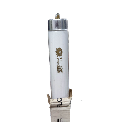 Irisram 36W T8 green fluorescent tube with metal ends and white glass body