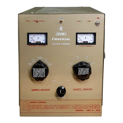 Izuki 30A Universal Battery Charger with Voltage Meter For 4pcs- 12V /2pcs- 24V Batteries UBC-4-30A