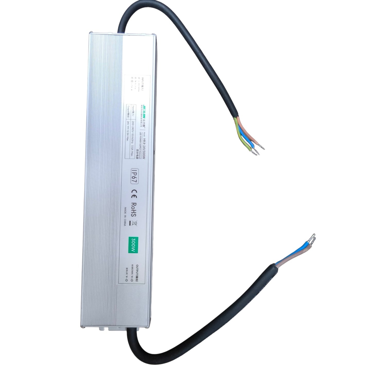 LED driver with cables on a white background