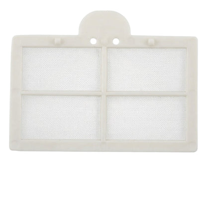 A white replacement filter cartridge with a four-quadrant mesh screen design and a hanger tab at the top, shown against a plain white background.