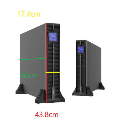 Kehua Tech 6000VA UPS True On-Line Double Conversion Input 120-295V AC Output Voltage 220V AC Terminals + 2×IEC320 C13 4U 16pc 12V 7Ah Battery 438mm×660mm×174mm KR6000-RM