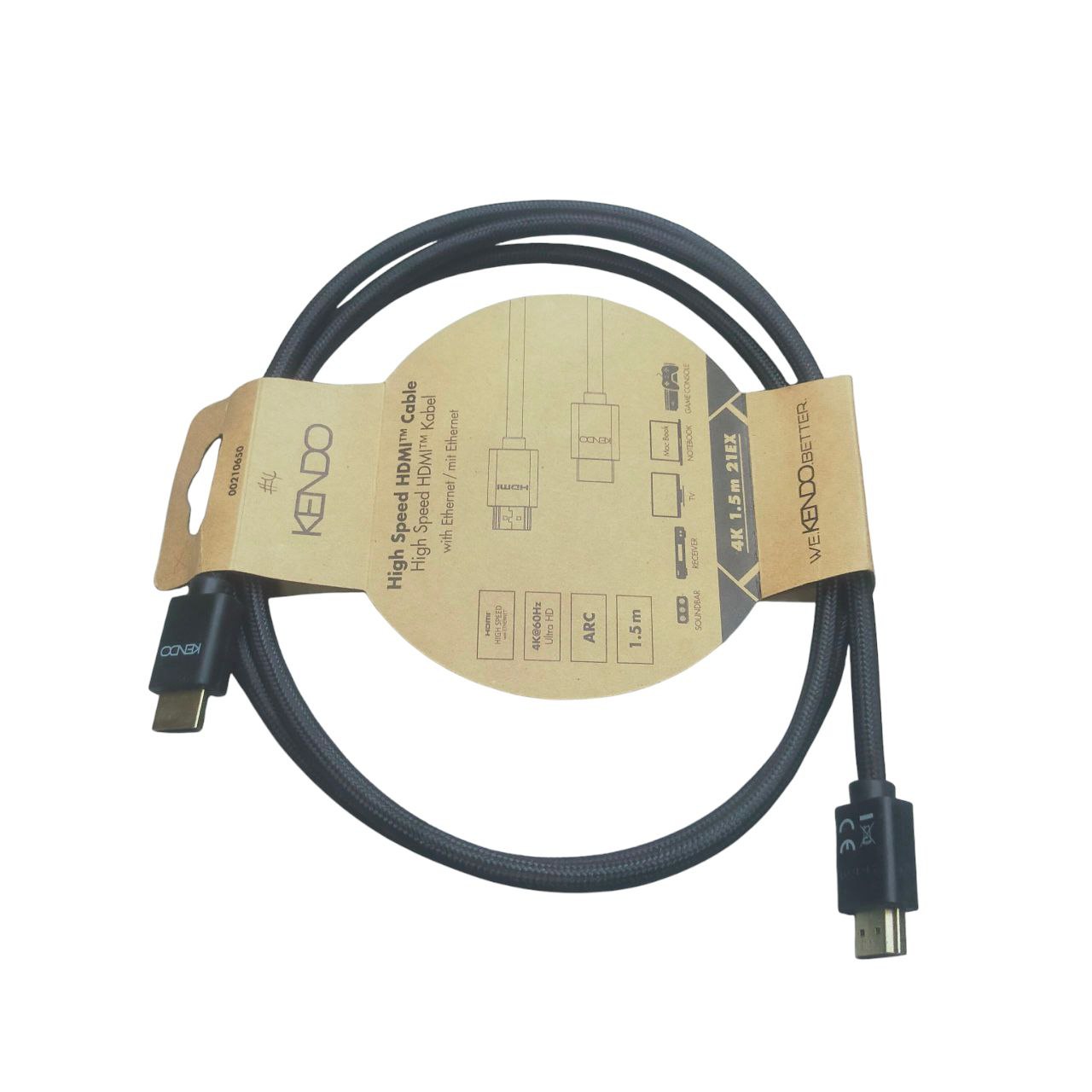 Kendo High Speed HDMI Cable 4K @60Hz Ultra HD 1.5 Meter