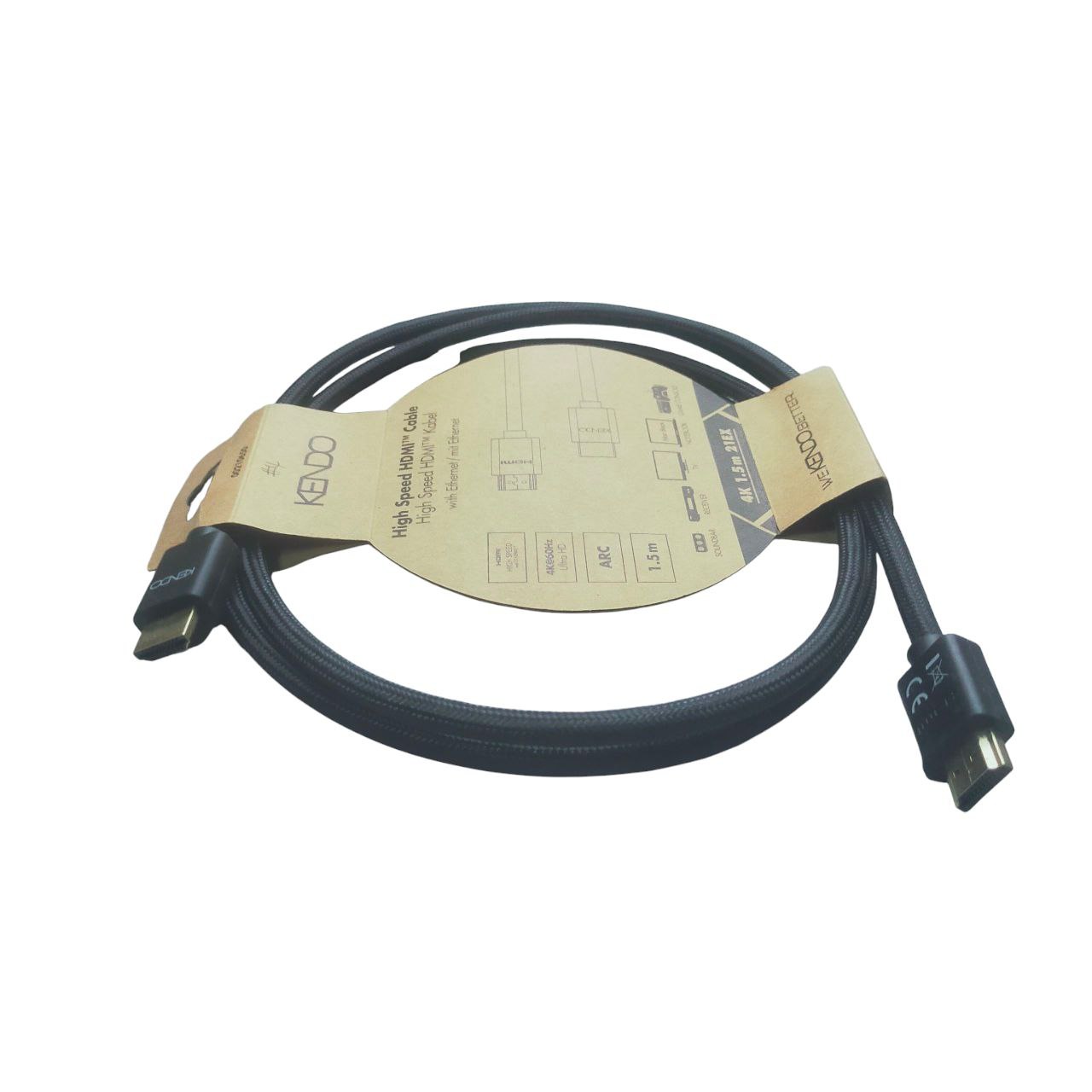 Kendo High Speed HDMI Cable 4K @60Hz Ultra HD 1.5 Meter