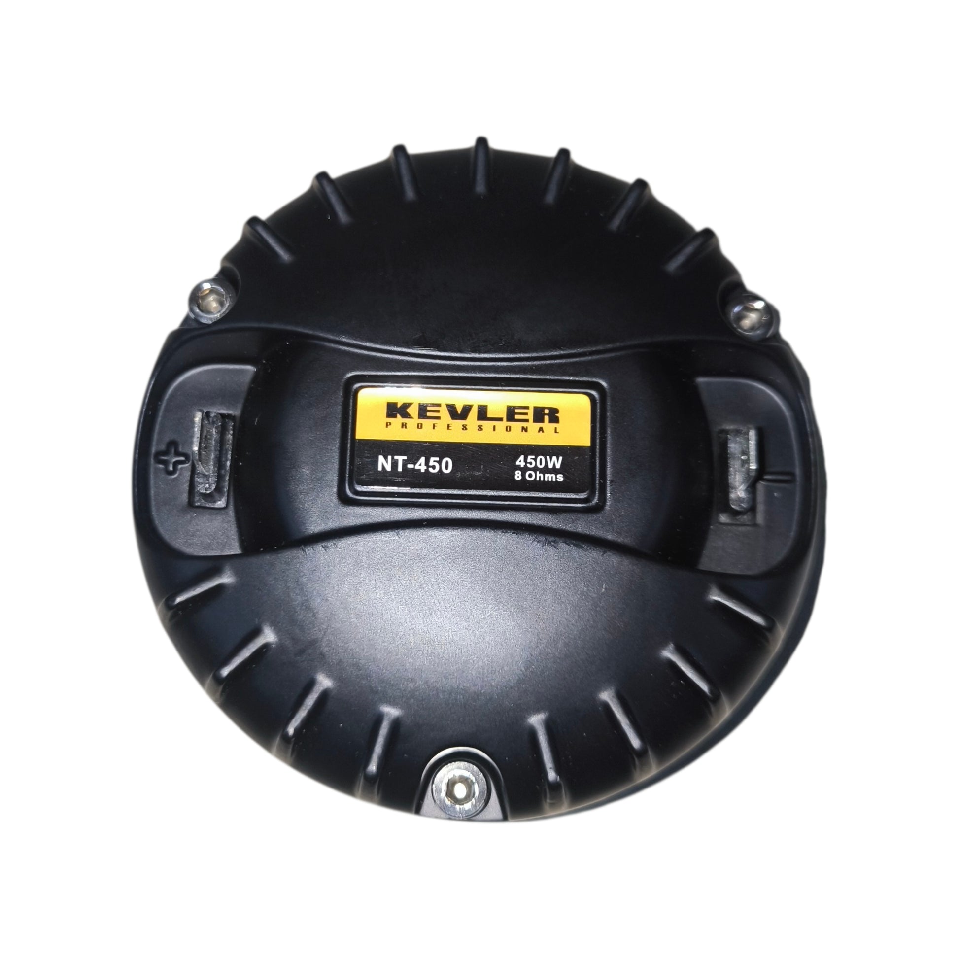 Black speaker with Kevler branding on a white background