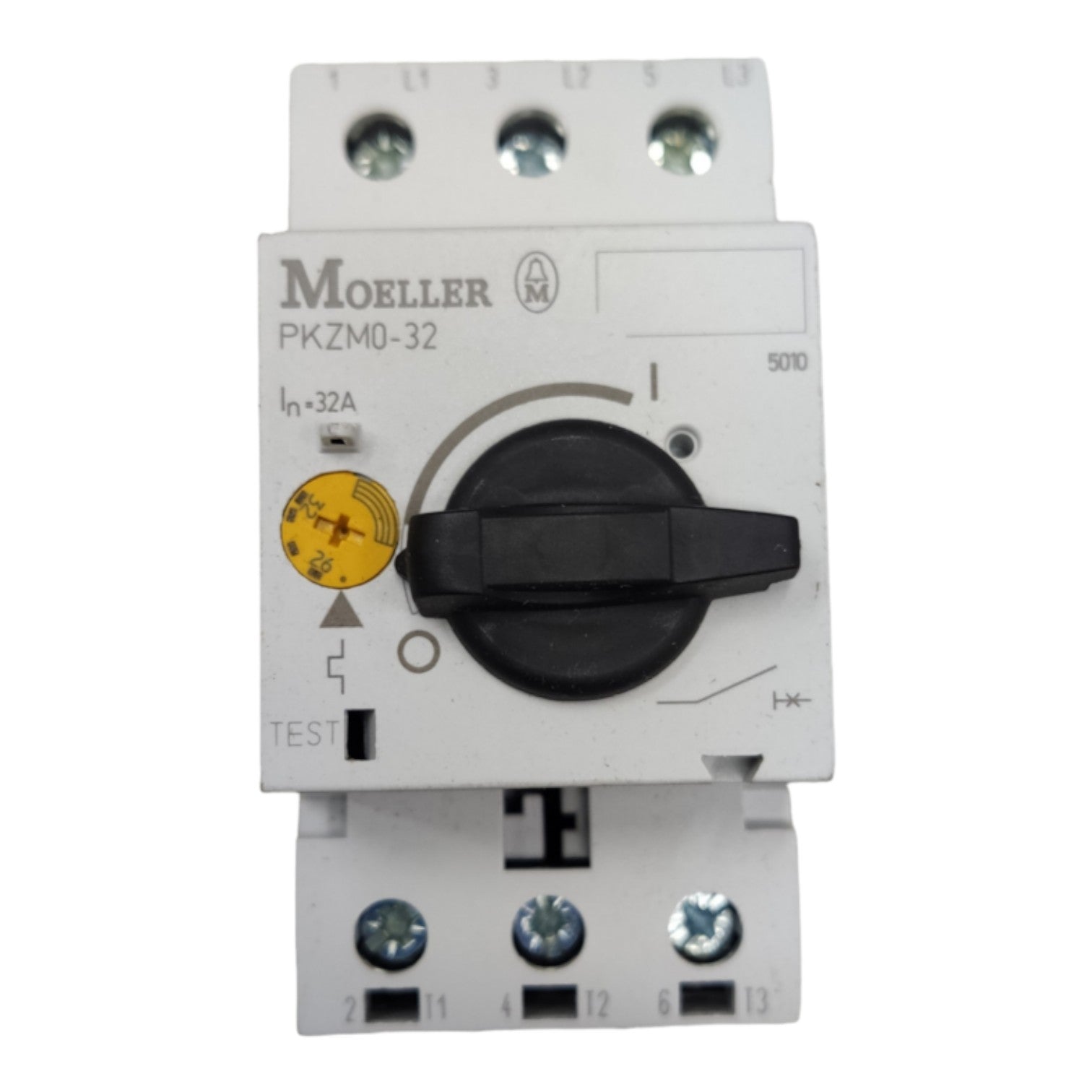 Moeller electrical switch with a white background