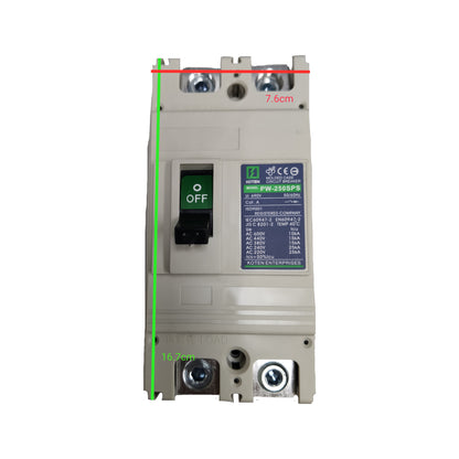 Koten 150A Molded Case Circuit Breaker 25KAIC 250V Single Phase 2 Pole MCCB Industrial Circuit Breaker PW-250SPS150A2P