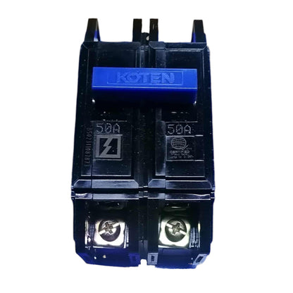 Koten 50A 2 Pole 10KAIC 220V Circuit Breaker Single Phase Bolt-on HPH50A2P for Safety Overload