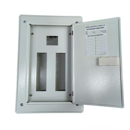 Koten 10 Branches 2 Pole KTM1-2P10B electrical circuit breaker distribution box with open door