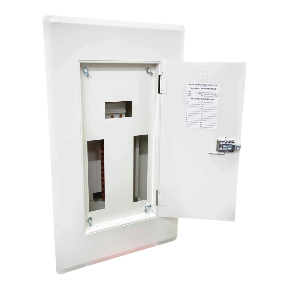 Koten 12 Branches Panel Board 3 Pole Main 2 Pole Branches for Miniature Circuit Breaker Flush Mounted Type Metal Base KTM1-3P12B2P I Electx Electrical Supply