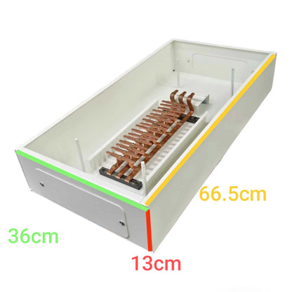 vKoten 14 Branches Panel Board 3 Pole Main 2 Pole Branches For Miniature Circuit Breaker Flush Mounted Type Metal Base KTM1-3P14B2P I Electx Electrical Supply