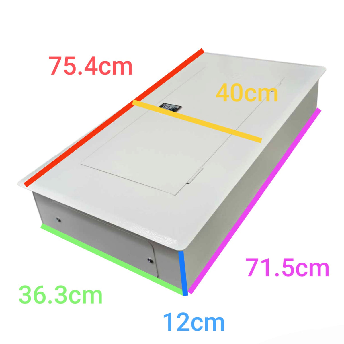 Koten 16 Branches Panel Board 3 Pole Main 2 Pole Branches for Miniature Circuit Breaker Flush Type Mounting Metal Base KTM1-3P16B2P I Electx Electrical Supply