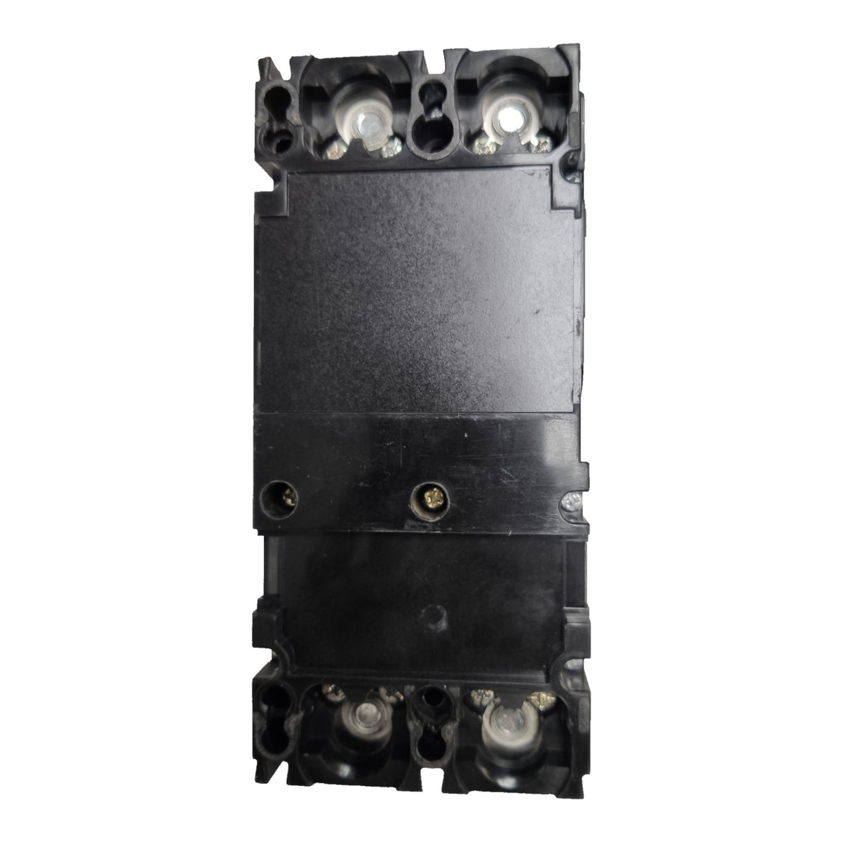 A black industrial electrical contactor or relay component with terminal blocks at the top and bottom, photographed against a plain white background.