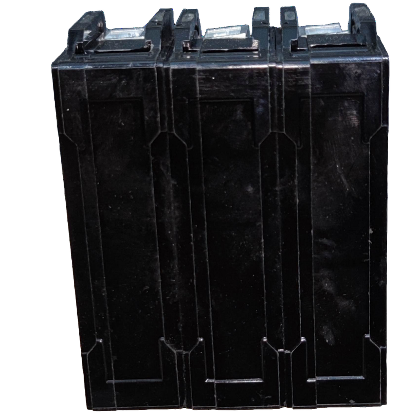 Black battery pack with multiple connectors on a white background Koten 50A 3Pole 10KAIC 220V Circuit Breaker 3 Phase Bolt On HPH3P50A for Safety Overload Electx Electrical Supply