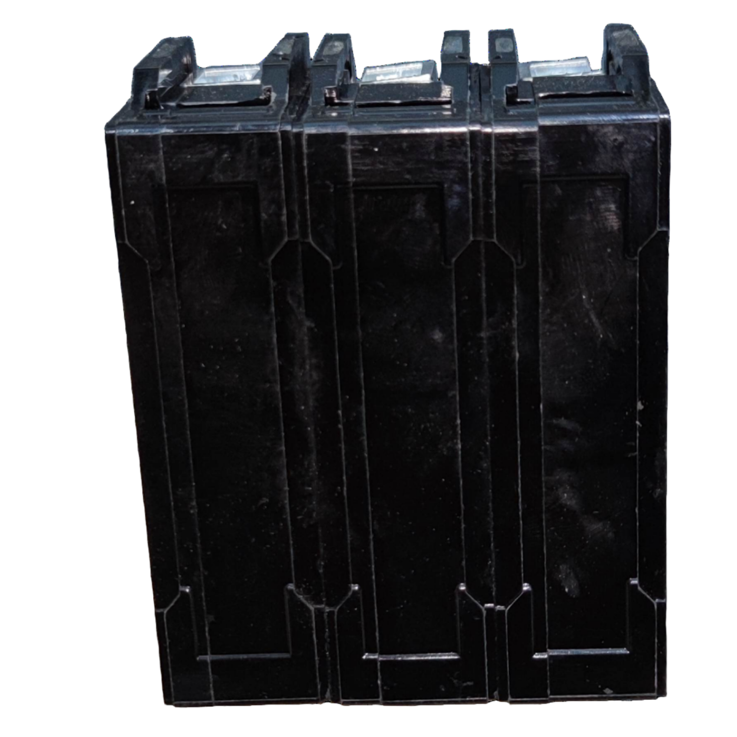 Black battery pack with multiple connectors on a white background Koten 60A 3Pole 10KAIC 220V Circuit Breaker 3 Phase Bolt On HPH3P60A For Safety Overload Electx Electrical Supply