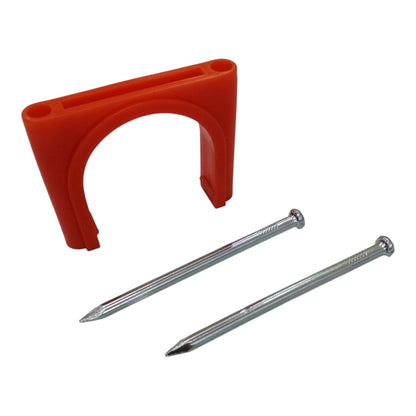 Koten AR-11 Nail Cable Clips, Nail PVC Clamps for 1 1/4" Inch PVC Pipes in a pack of 20pcs