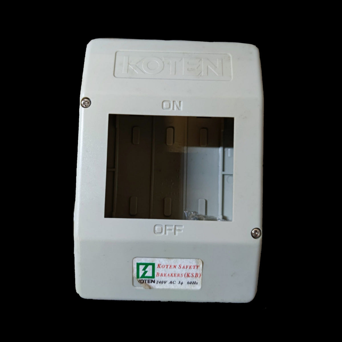 Koten Nema 1 Panel Board 3P 3 Phase Bolt-on Breakers PVC