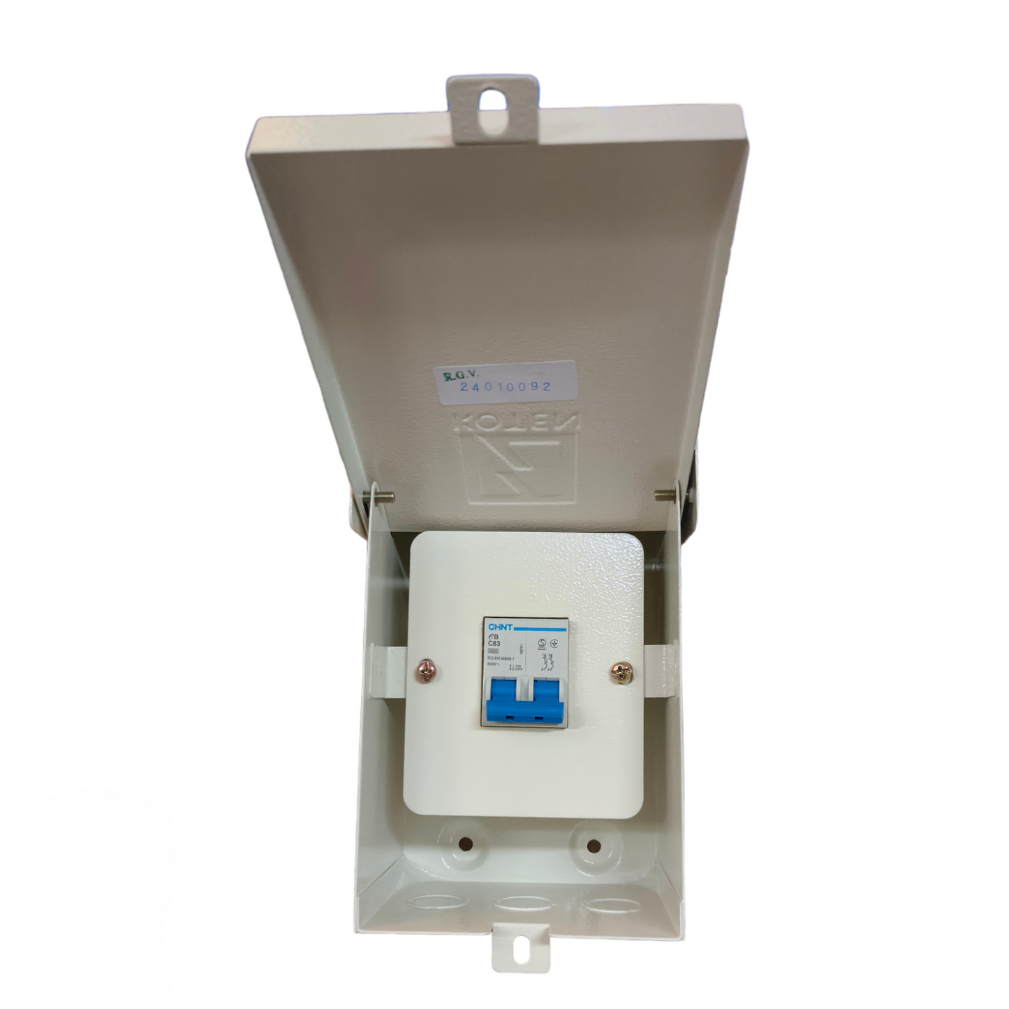 Koten Weatherproof MCB enclosure 2A-63A with secure interior for electrical circuit protection