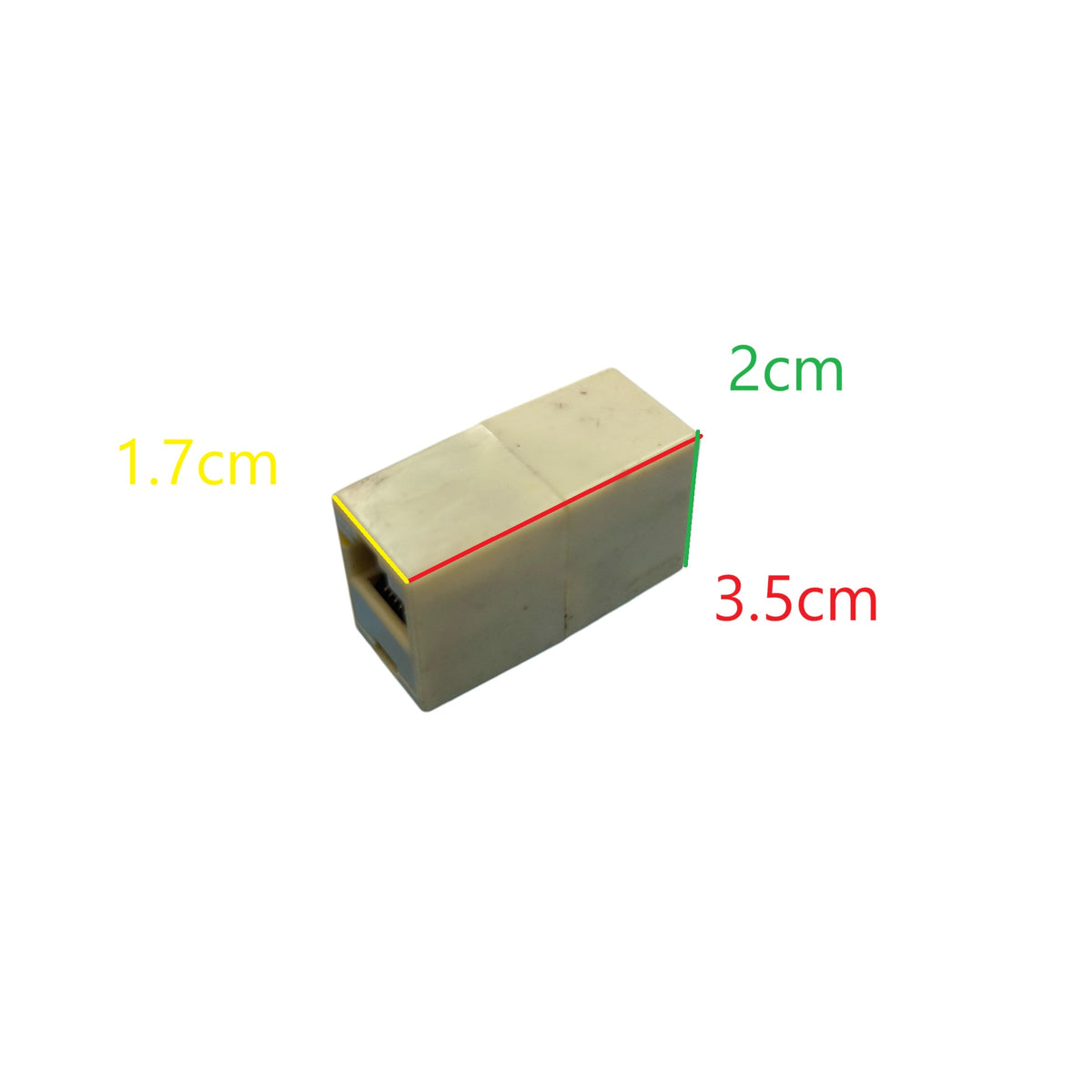 RJ45 Female to Female LAN Extender Adapter Set with 2pcs+1pc Free