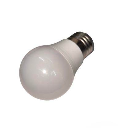 White LED light bulb on a white background