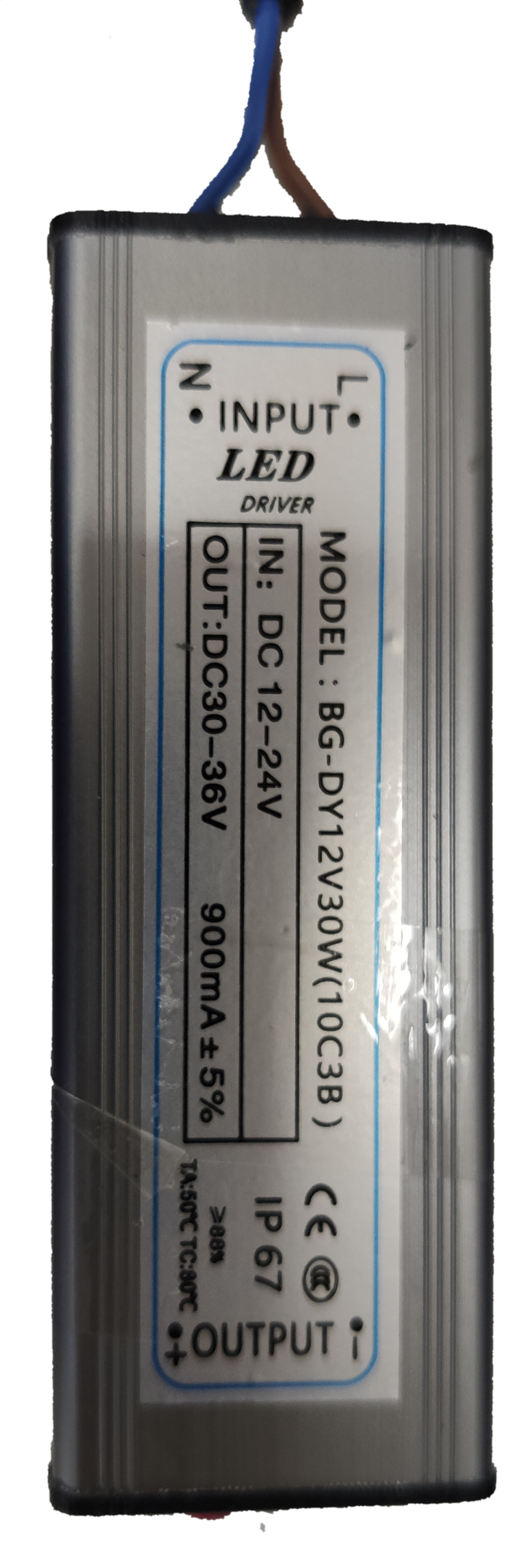 LED Driver 30W 12V DC Input 12-24V DC Output 30-36V DC 900mA For 30W SMD LED Chip