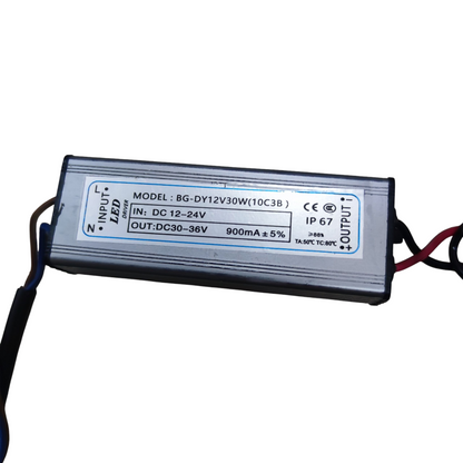 LED Driver 30W 12V DC Input 12-24V DC Output 30-36V DC 900mA For 30W SMD LED Chip