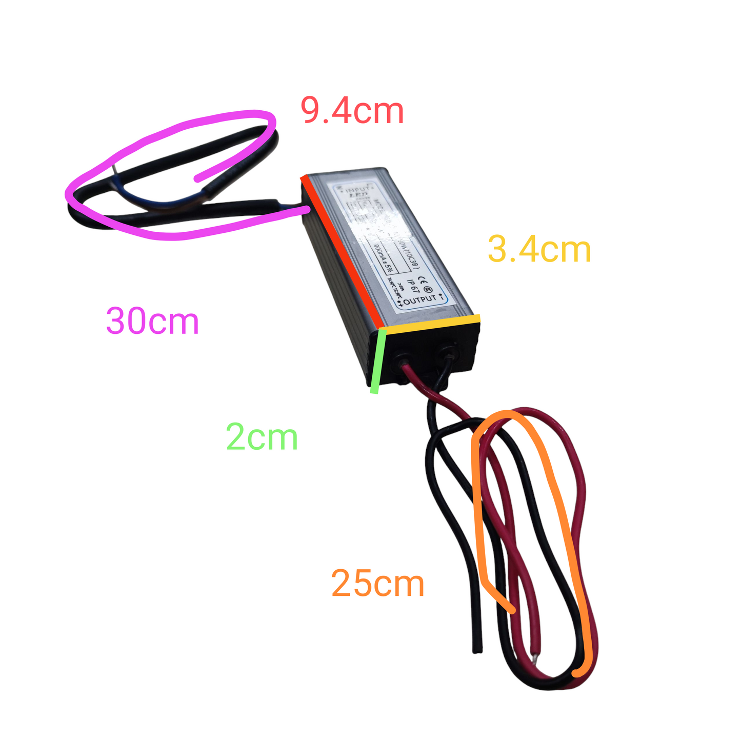 LED Driver 30W 12V DC Input 12-24V DC Output 30-36V DC 900mA For 30W SMD LED Chip