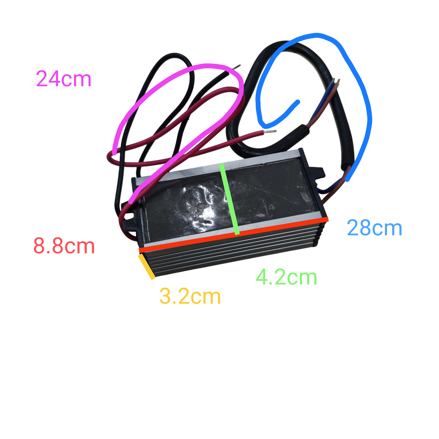 LED Driver 50W 12VDC Input 12-24V DC Output 28-36V DC 1500mA For 50W SMD LED Chip