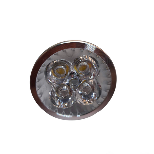 4W 220V LED MR16 bulb Aluminum with three bright light sources for optimal illumination