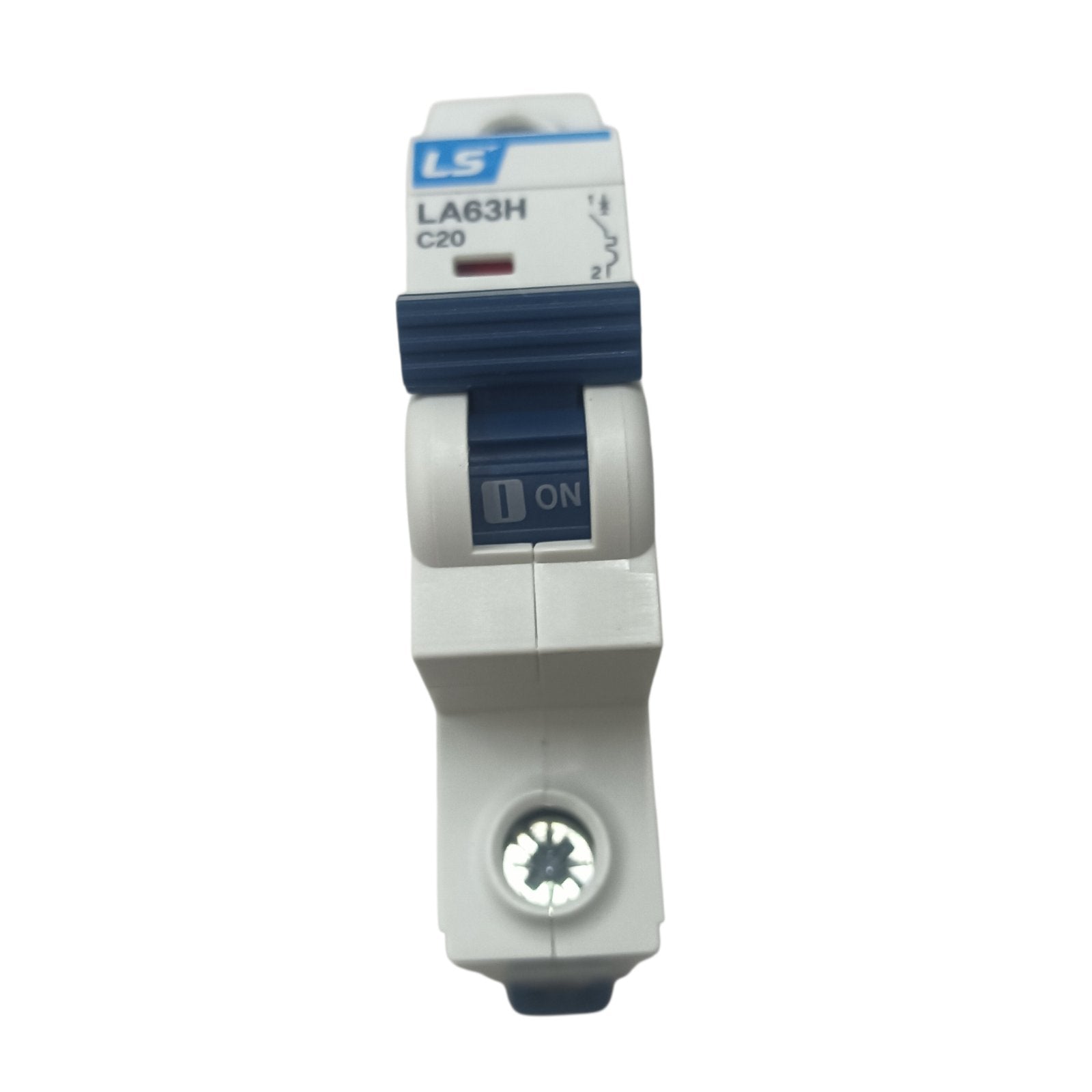 Electrical circuit breaker with LS logo on a white background