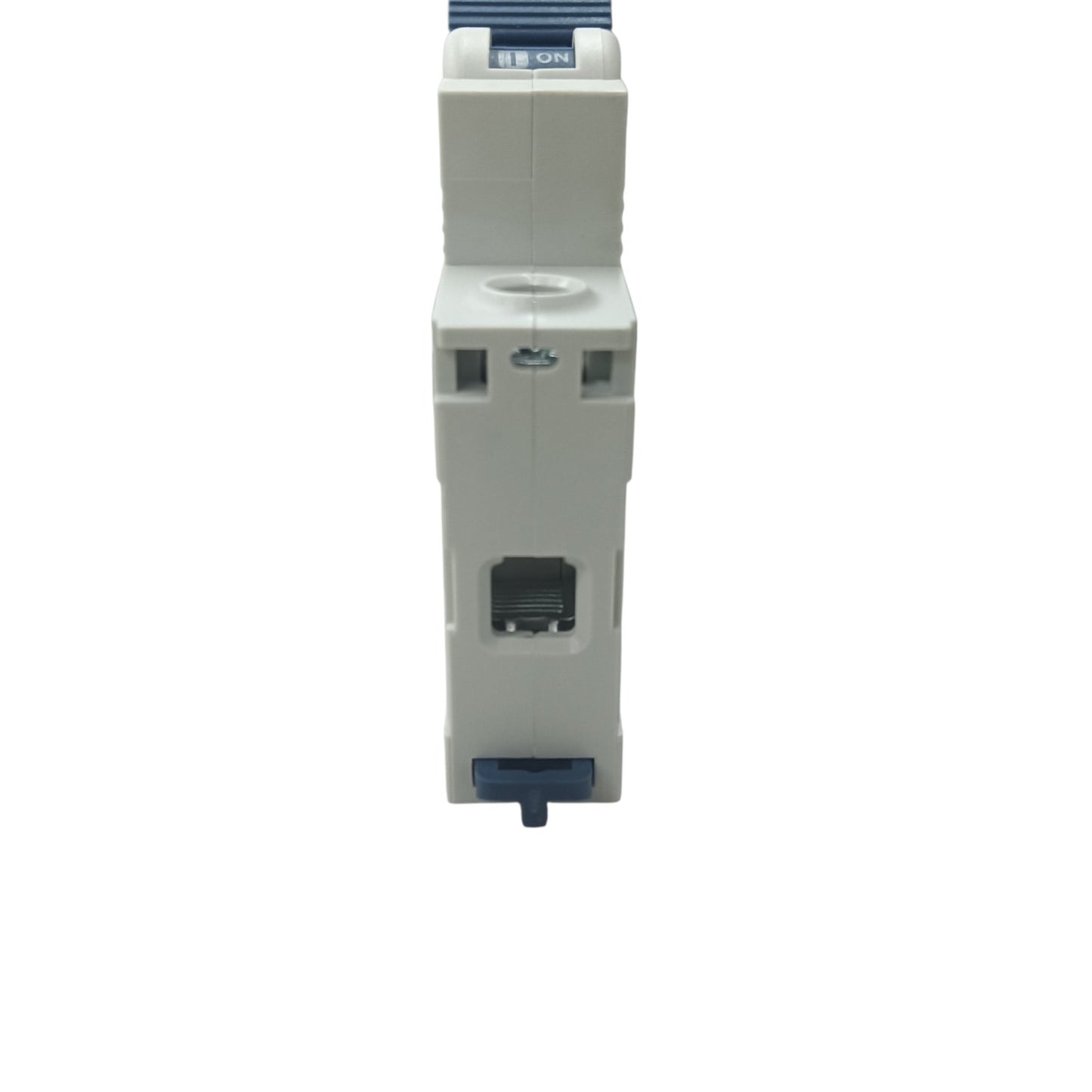 Electrical switchgear on a white background