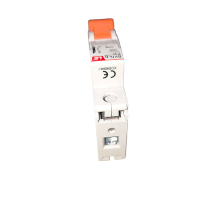 A single RCK-N-B 2-pole circuit breaker with a white plastic body and an orange handle, shown on a plain white background.