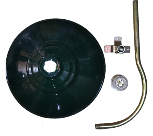 14 inch lamp cover with E40 socket and mounting accessories for lighting installations