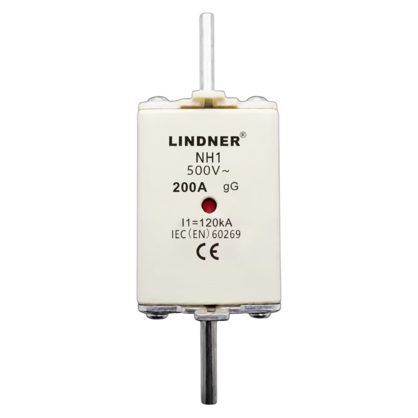 Lindner 200A NH-Type Fuse Link gG-gL 500V AC NH-1 Blade Fuse, Ceramic Fuse Electx Electrical Supply