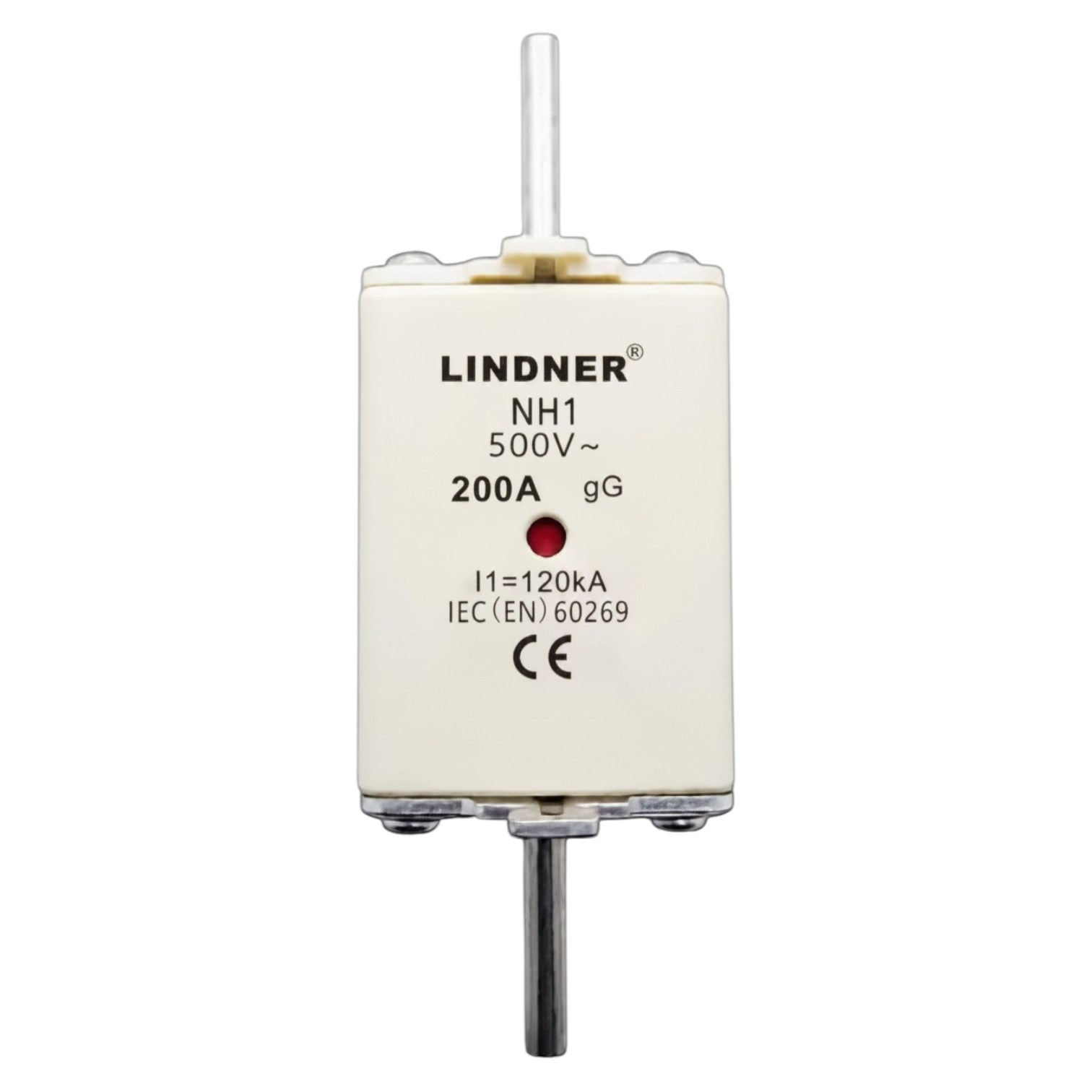 Lindner 200A NH-Type Fuse Link gG-gL 500V AC NH-1 Blade Fuse, Ceramic Fuse Electx Electrical Supply