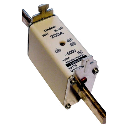 Electrical component with 'Lindner' branding on a white background