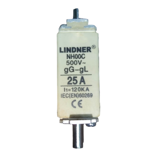 Lindner 25A NH-Type Fuse Link gG-gL 500V Ceramic Fuse Electx Electrical Supply