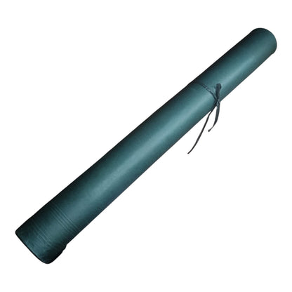 Black metal shaft on a white background