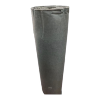 Black golf club putter grip with blue accents on a white background
