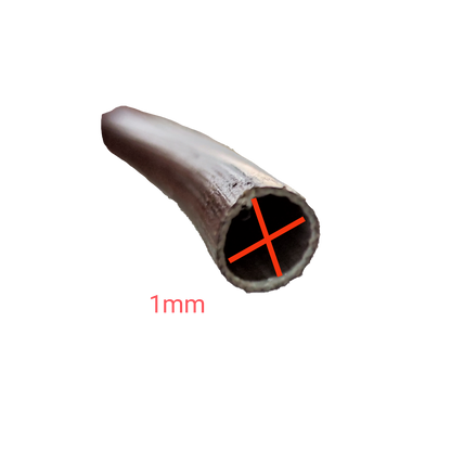 Close-up of Cambric Tubing 80cm Length with 1mm diameter for electrical circuitry and parts