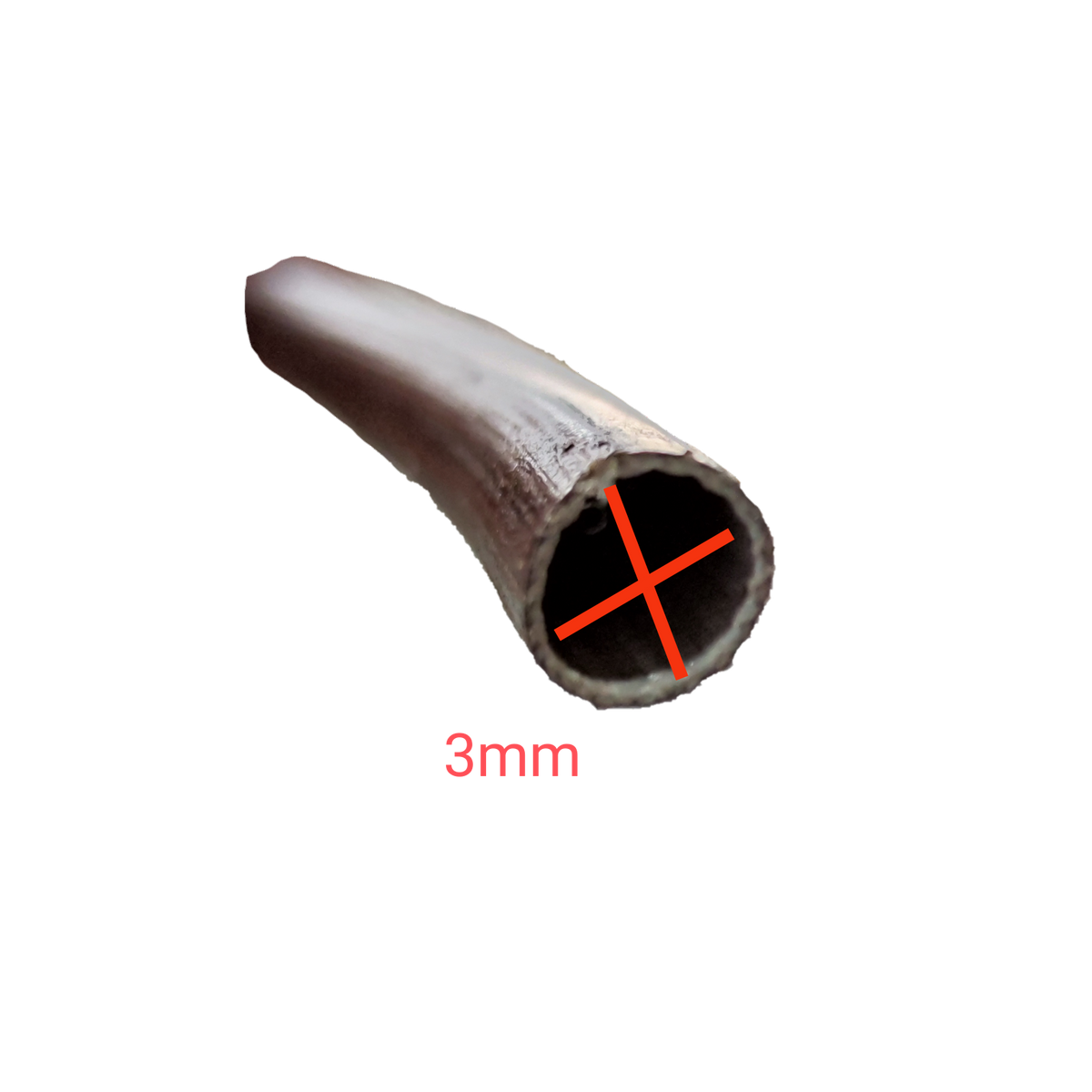 Close-up of Cambric Tubing 80cm Length with 3mm diameter for electrical circuitry and parts