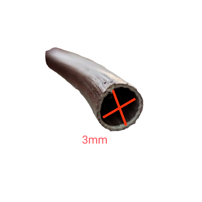 Close-up of Cambric Tubing 80cm Length with 3mm diameter for electrical circuitry and parts